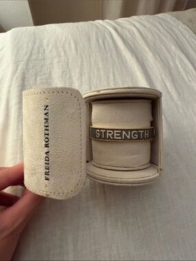 Freida Rothman Strength Bracelet - Black and Gold Accent